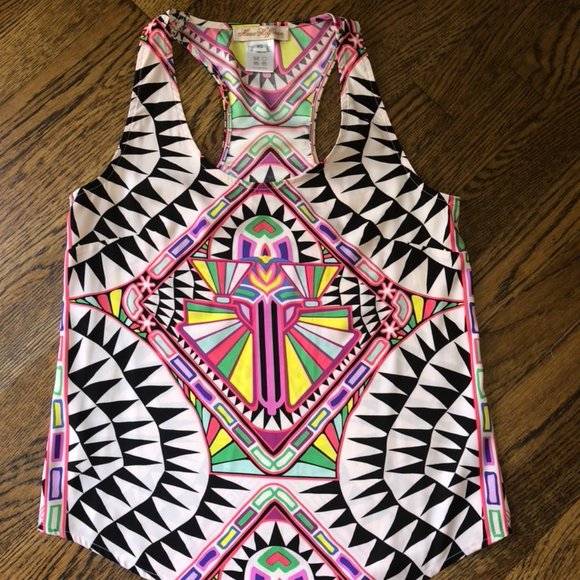 Mara Hoffman Tops - Mara Hoffman Silk Top Abstract/Geometric Print